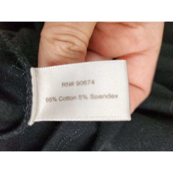 Boston Proper Black Cold Shoulder Square Neck Long Sleeve Top Size Medium - Picture 6 of 7